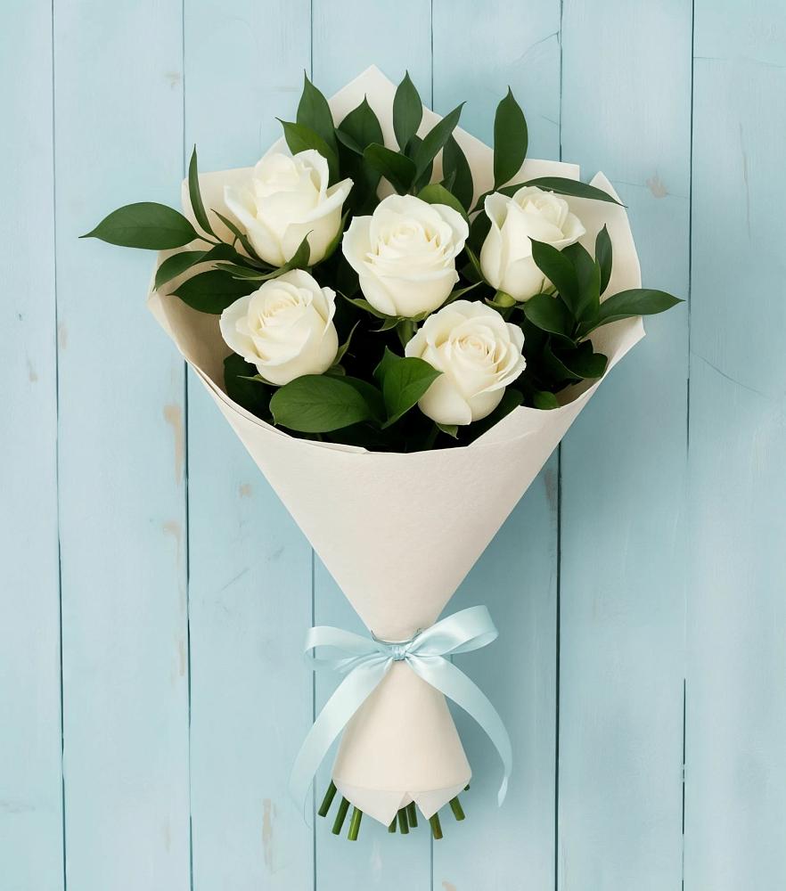 Букет цветов из: Розы в Левково