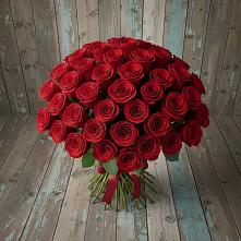 Букет 55 Красных роз Фридом #REPLACE_PRED# Левково