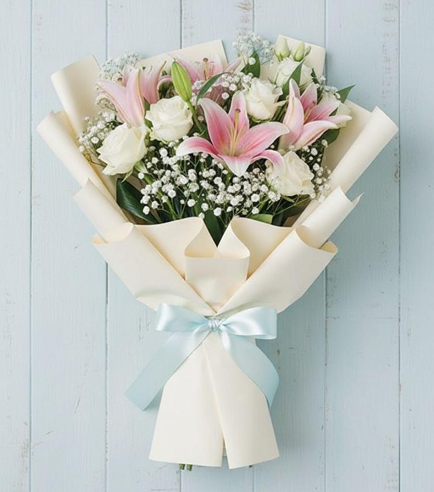 Букет цветов из: Лилии в Левково