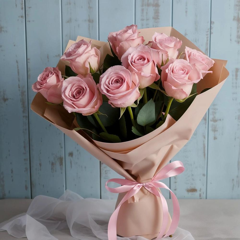 Букет цветов из: Розы в Левково