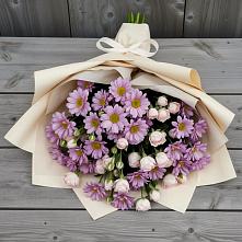 Букет цветов из:  Розы и Хризантемы #REPLACE_PRED# Левково