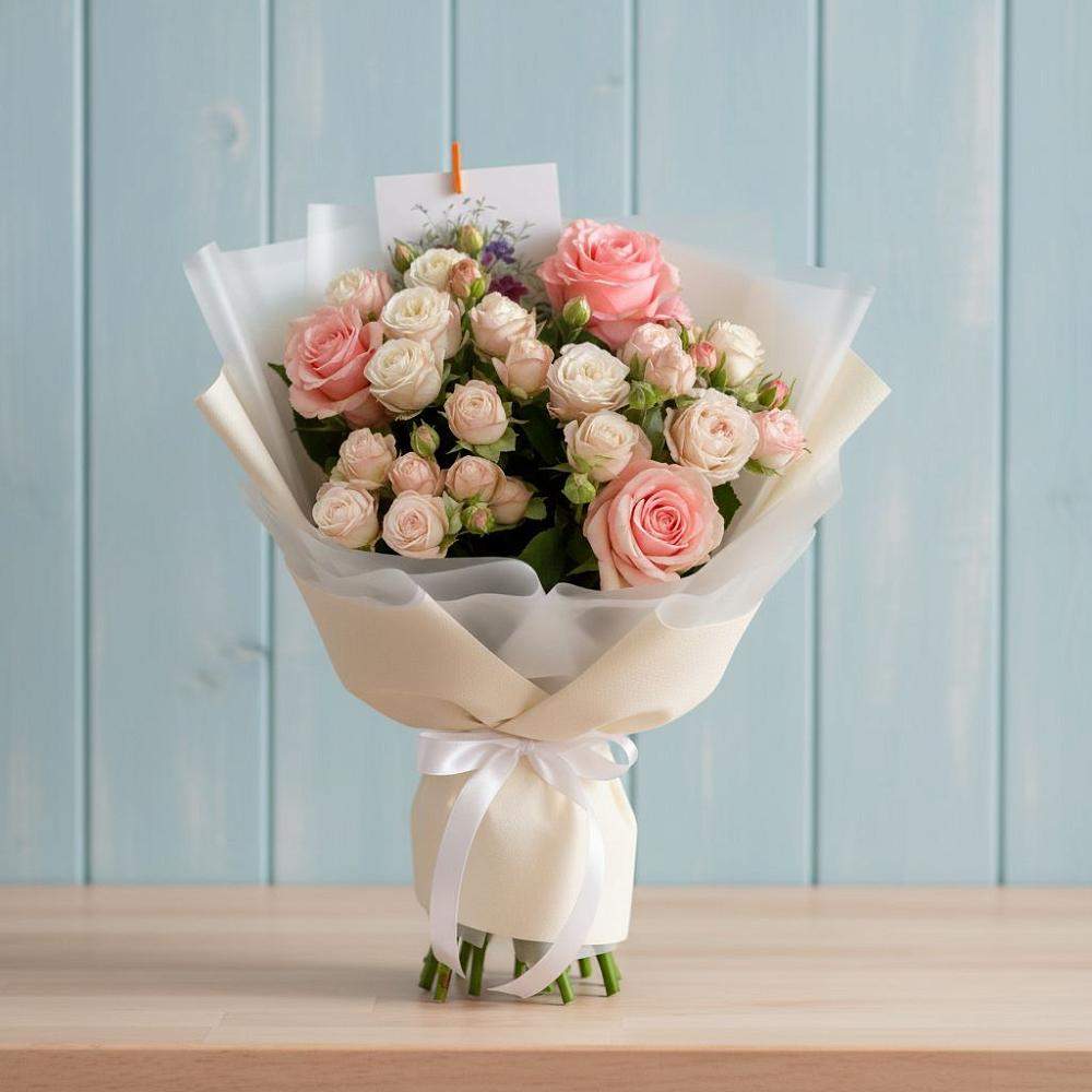 Букет цветов из: Розы в Левково