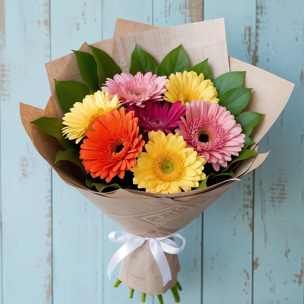 Букет цветов из: Герберы в Левково