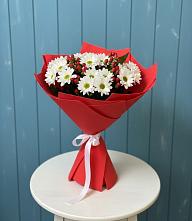 Букет цветов из:  Хризантемы #REPLACE_PRED# Левково