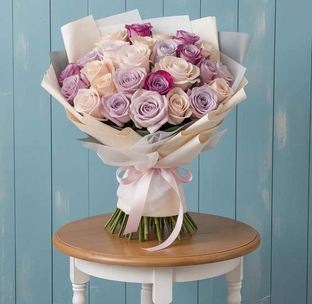 Букет цветов из: Розы в Левково