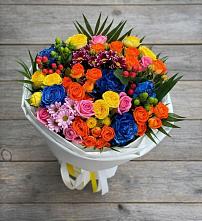 Букет цветов из:  Розы и Хризантемы #REPLACE_PRED# Левково