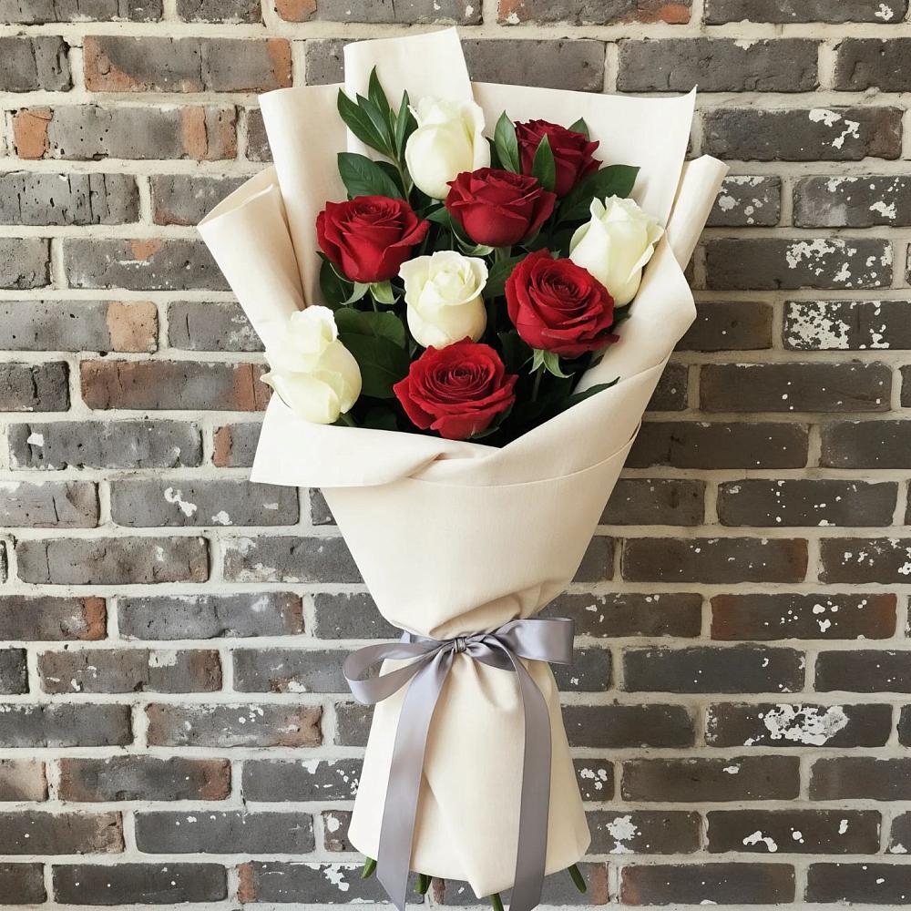 Букет цветов из: Розы в Левково