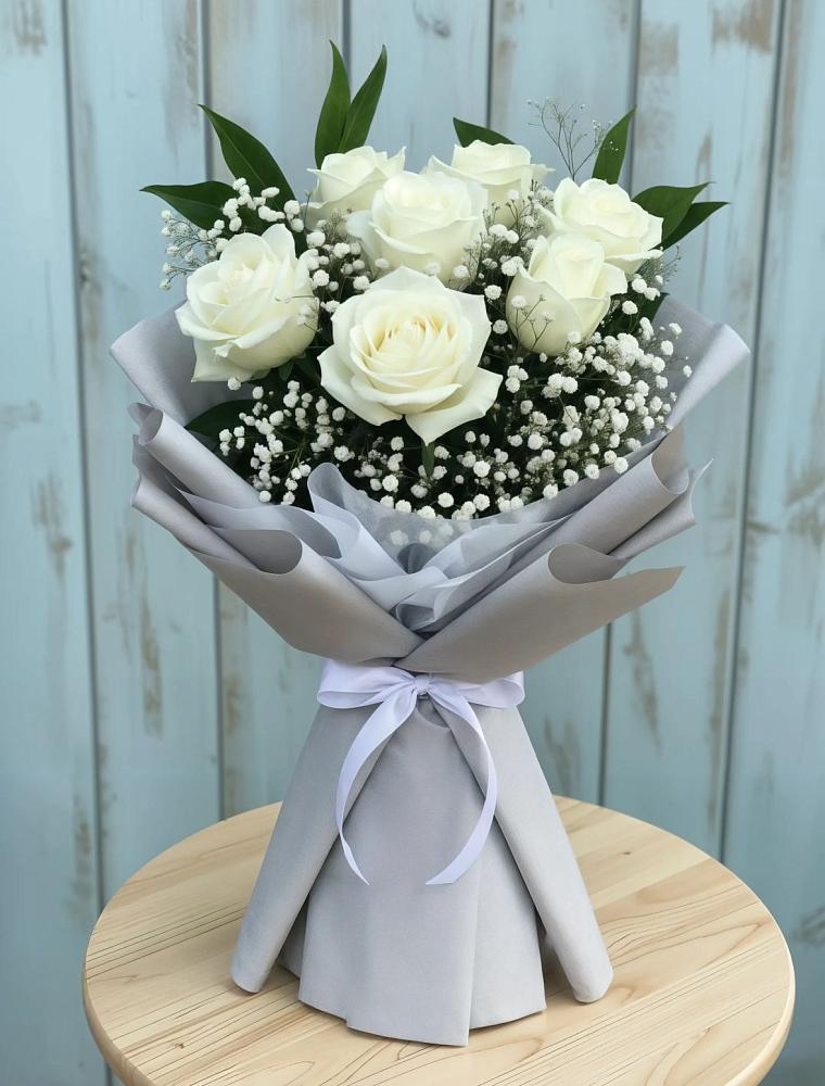 Букет цветов из: Розы в Левково