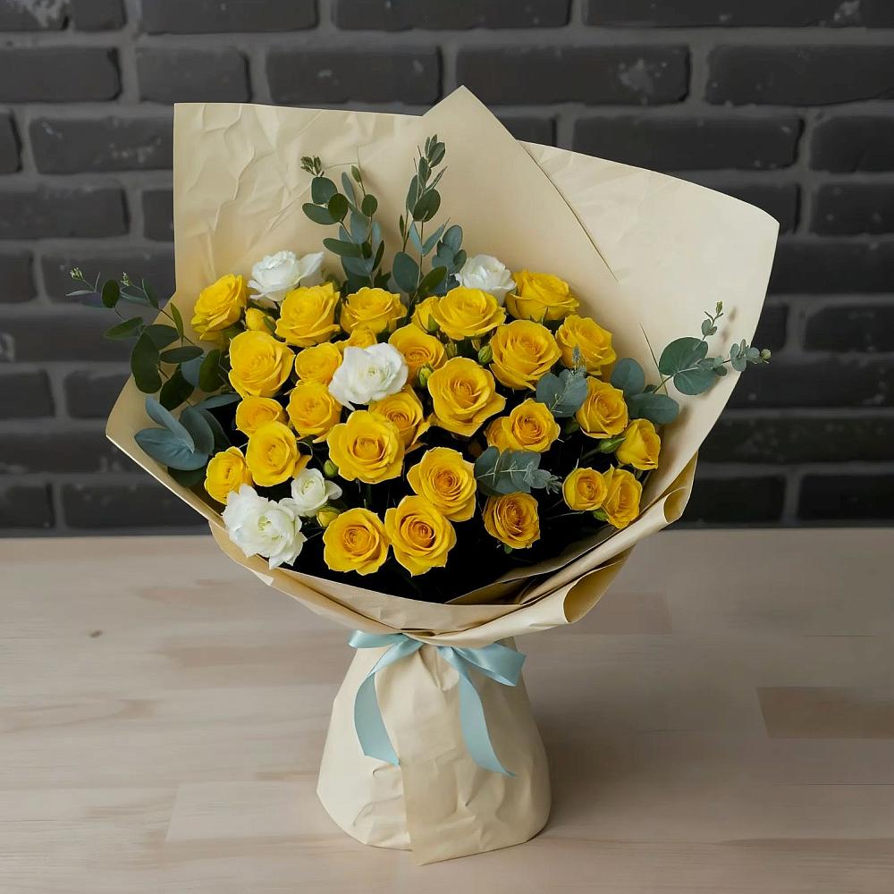 Букет цветов из: Розы в Левково