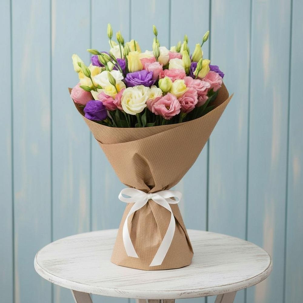 Букет цветов из: Лизиантусы в Левково