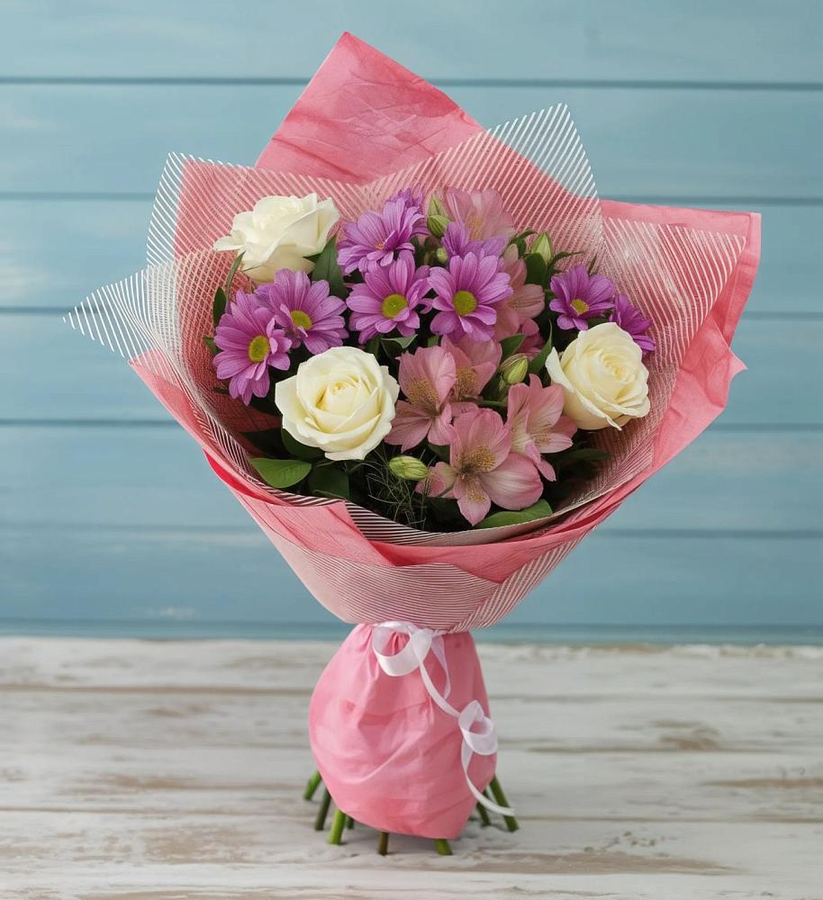 Букет цветов из: Герберы в Левково