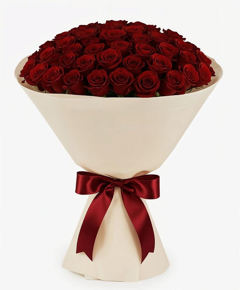 Букет 101 Бордовая роза Блэк Бакарра в Левково