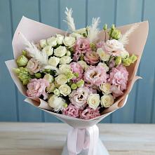 Букет цветов из:  Альстромерии и Розы в Левково