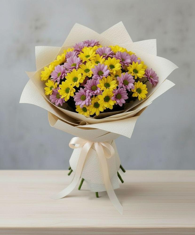 Букет цветов из: Хризантемы в Левково